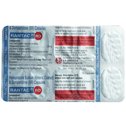 rantac rd capsule 10's